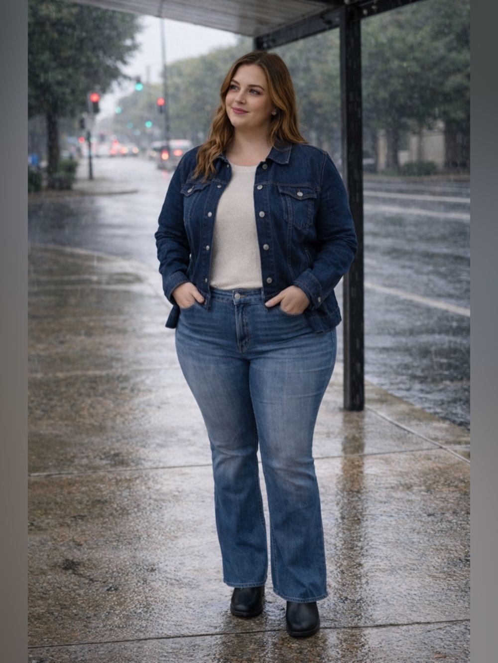 Lane Bryant High Rise Essential Stretch Low Rise Bootcut Jeans Womens Sz 20 NEW